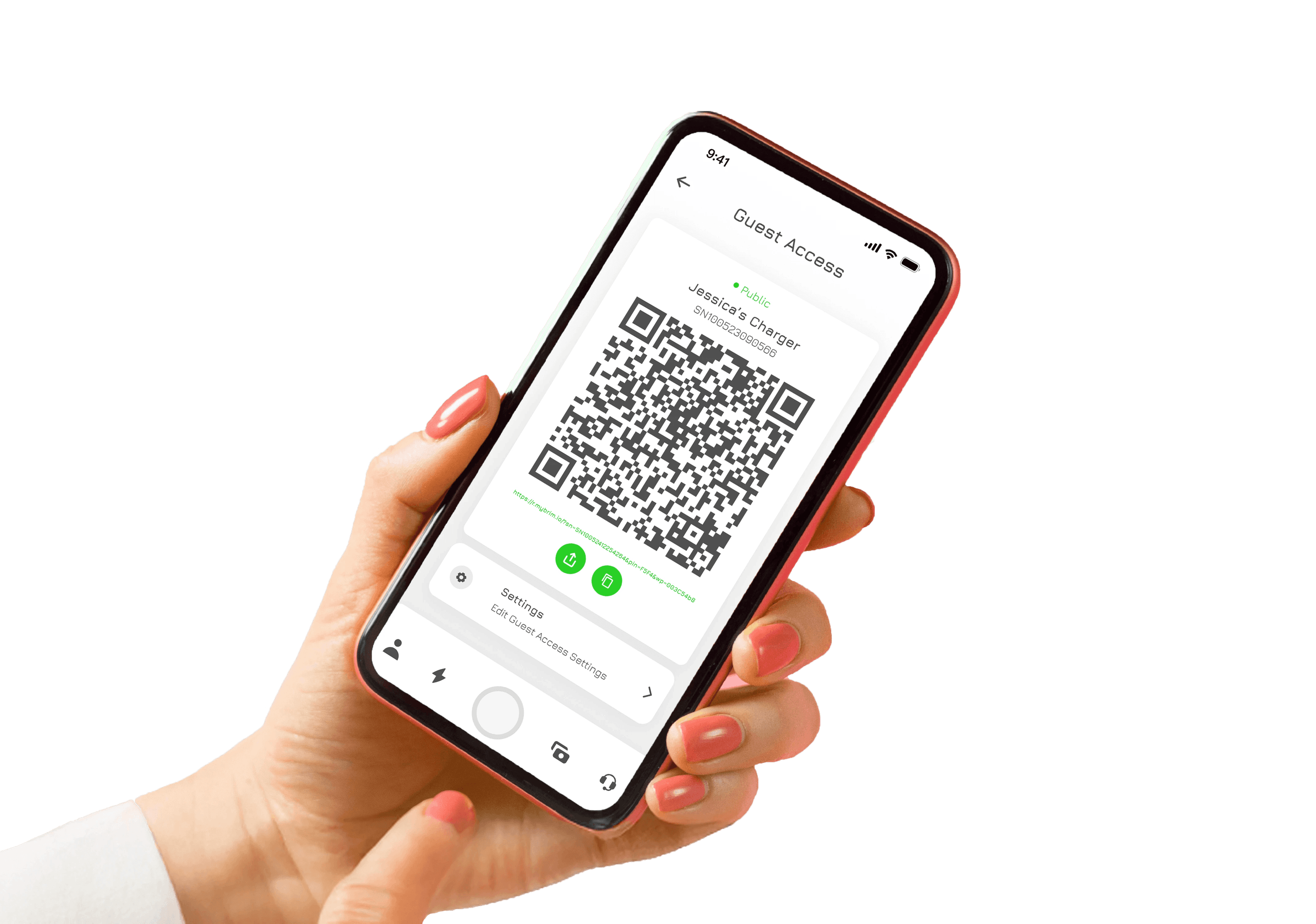 MyBrim Guest Access on a mobile phone